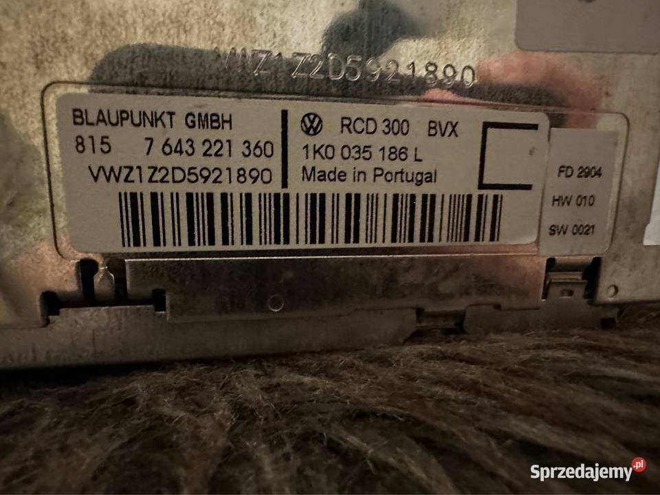 RADIO FABRYCZNE VW GOLF V