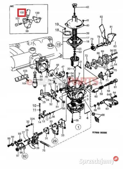 ZAWÓR ELEKTROMAGNETYCZNY GAŹNIK SAAB 900 8693