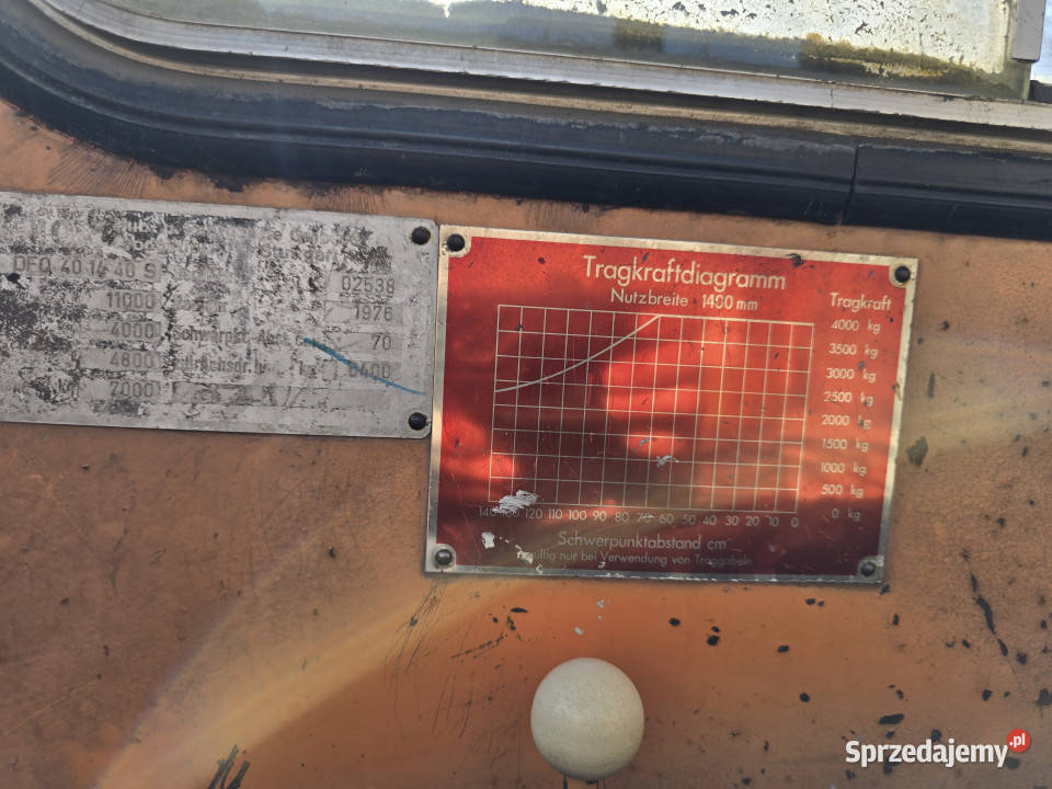 Wózek widłowy boczny IRION DFQ 401240 S Motoryzacja Chorzele sprzedam