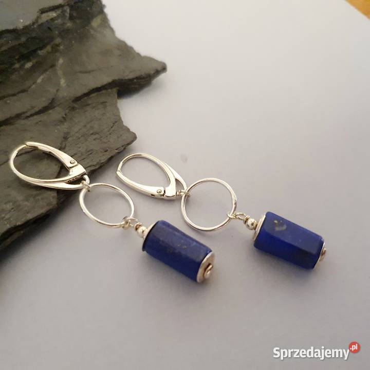 Ręcznie wykonane długie kolczyki ze srebra próby Izabelin C sprzedam