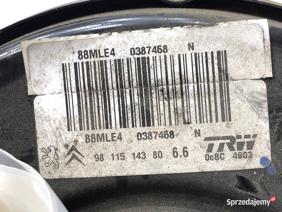 SERWO HAMULCOWE PEUGEOT 208 I 9811514380 osobowe Wspomaganie hamulca