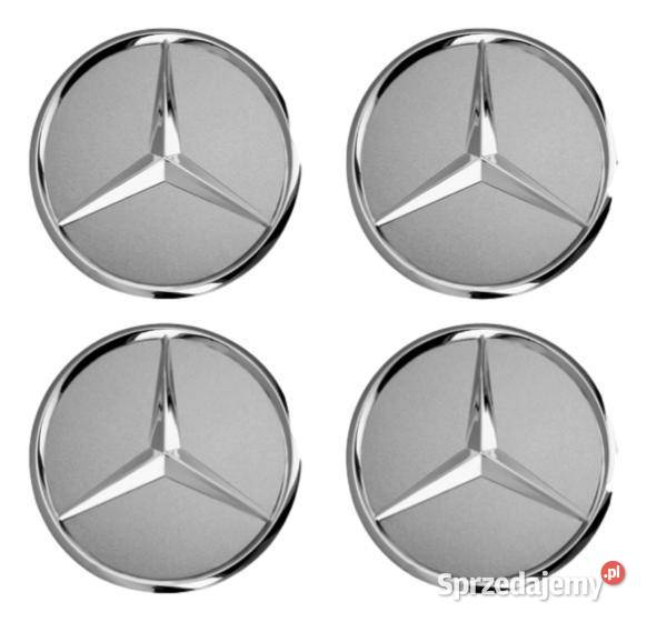 MERCEDES Dekielek felgi srebrny chromowany