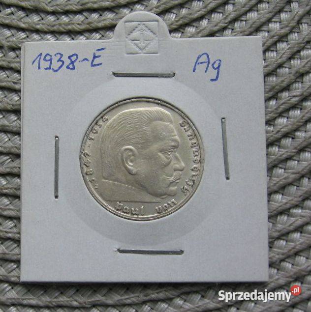 Niemcy 2 Marki 1938r E Hindenburg Kalisz