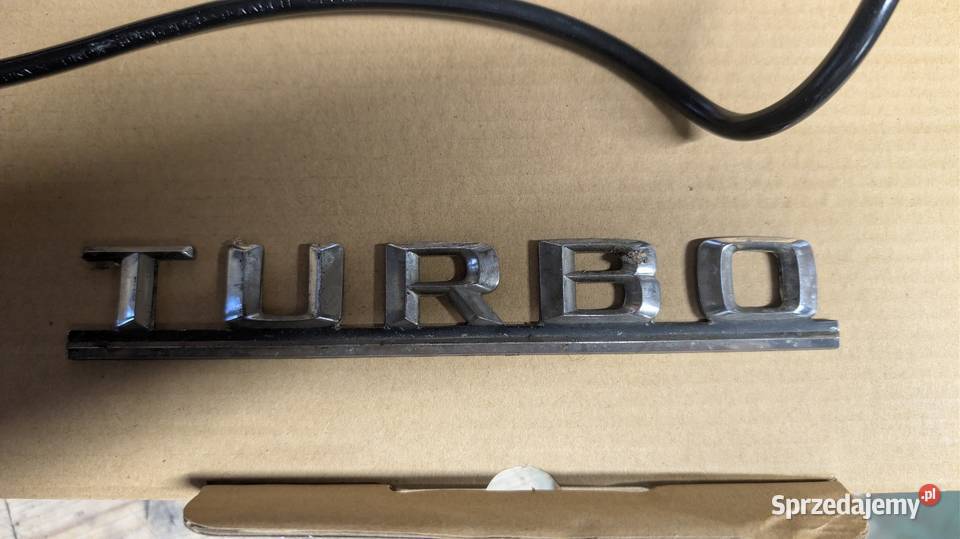 Mercedes 123 126 Turbo emblemat tylnej klapy