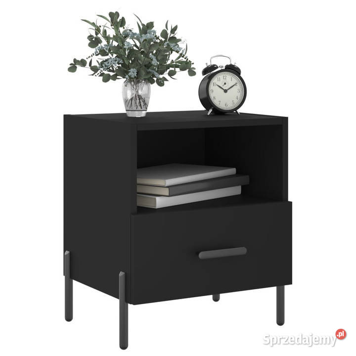 Szafki nocne 2 czarne 40x35x475 WM827455 Warszawa