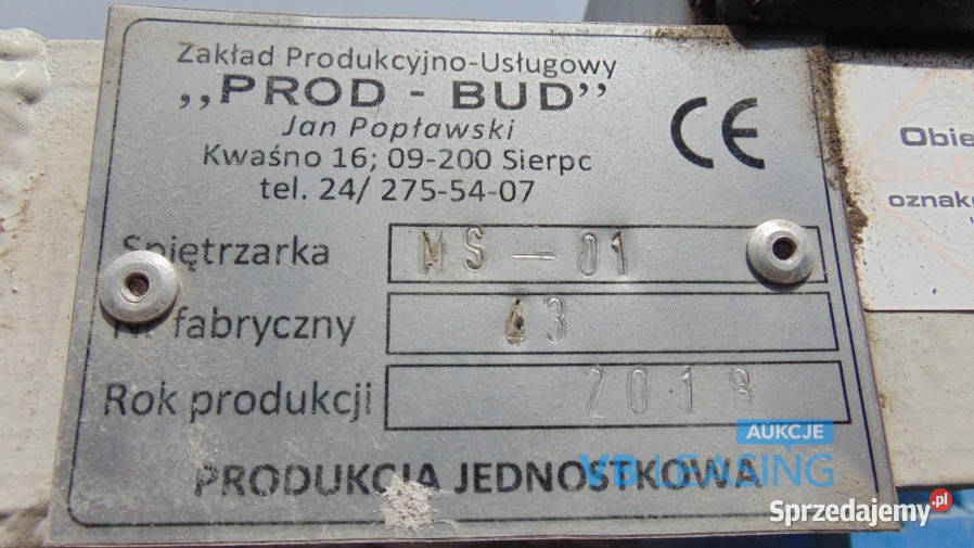 Wibroprasa kostka brukowa MWP 03BIS spiętrzarka Drawsko Pomorskie