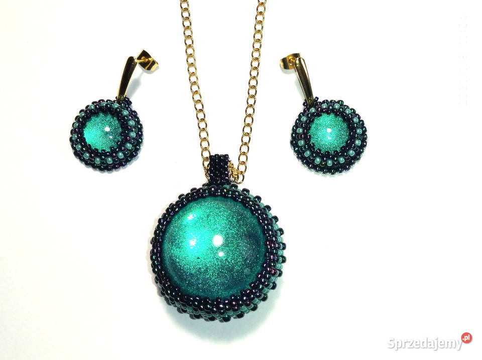 MORSKI WISIOREK KULKA Z KOLCZYKAMI Z ŻYWICĄ mazowieckie Warszawa