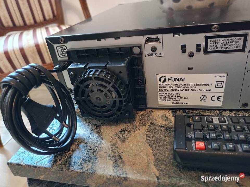 Nagrywarka DVD VHS Magnetowid Combo FUNAI Elektronika wielkopolskie Drawski Młyn