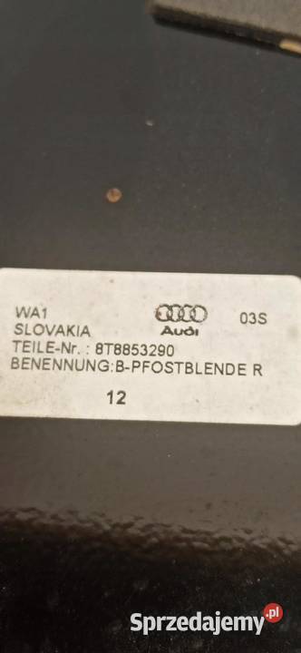 AUDI A5 8T LISTWA DRZWI PRAWA 8T8853290