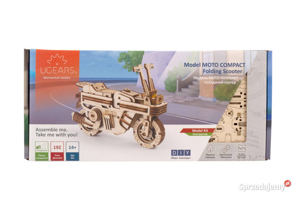 Moto Compact Składany skuter Model mechaniczny podkarpackie