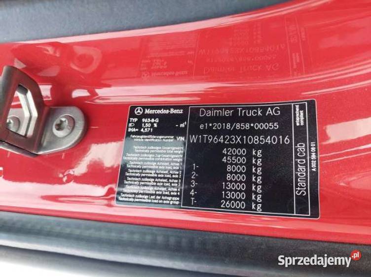 MERCEDESBENZ AROCS 4148 AK 8X84 20256 1280900 mazowieckie