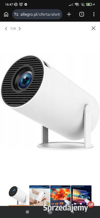Alwtniet Mini projektor HY300PRO 4K WiFi 6 i Żory