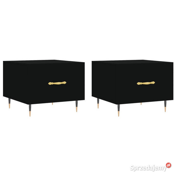 Stoliki kawowe 2 czarne 50x50x40 WM829351 Warszawa