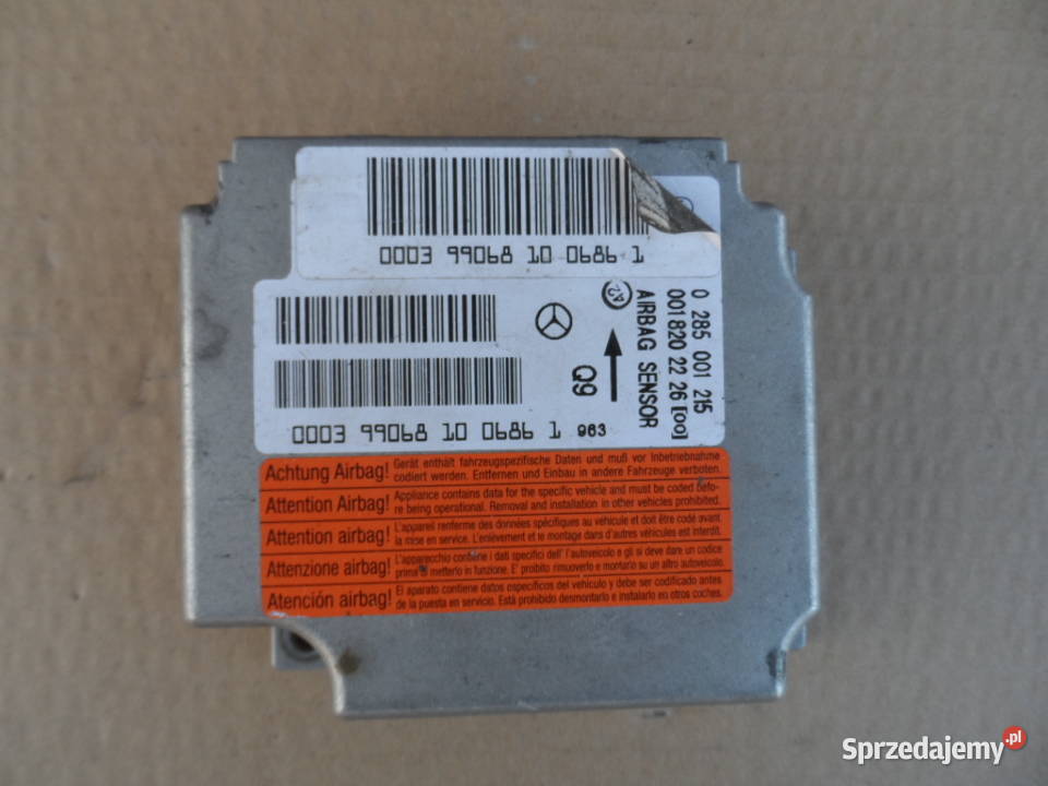 Moduł sensor Airbag poduszk Mercedes CL 215 S Kalisz