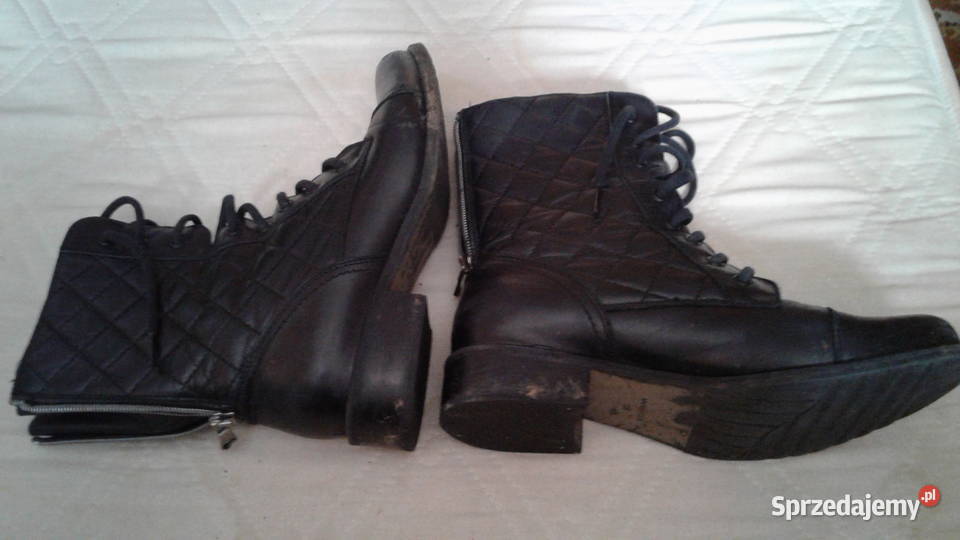 Botki Trzewiki Skórzane Wojas rozmiar 38 Kozaki Łomża