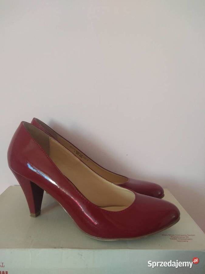 Eleganckie czerwone szpilki Graceland 39 Czółenka mazowieckie Radom