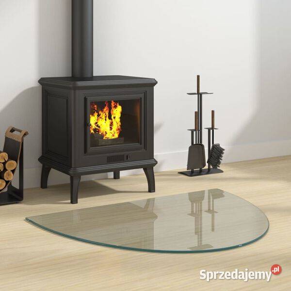 vidaXL Panel kominkowy szklany półokrągły Panele dekoracyjne mazowieckie Warszawa