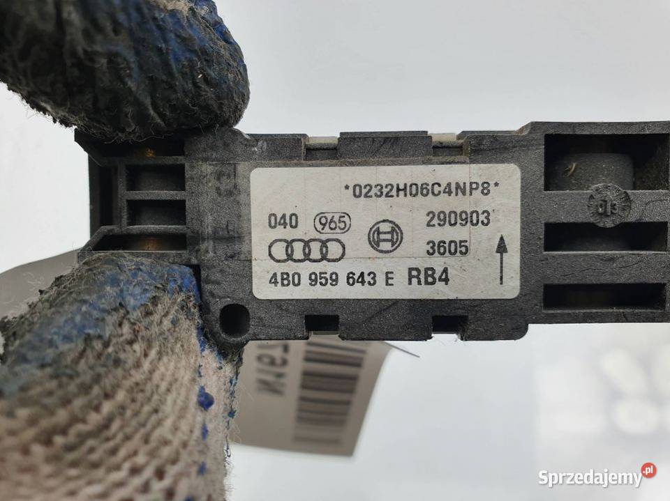 CZUJNIK AUDI A8 D3 4B0959643E Pozostałe Lipno
