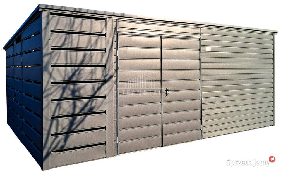 Garaż blaszany schowek 45x45m wiata 1m 2x drzwi 21m2 Bydgoszcz