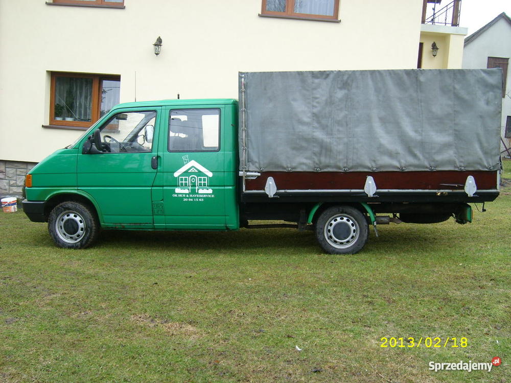 VW T4 24 Diesel 6 osób długa skrzynia ładunkowa hak Czchów