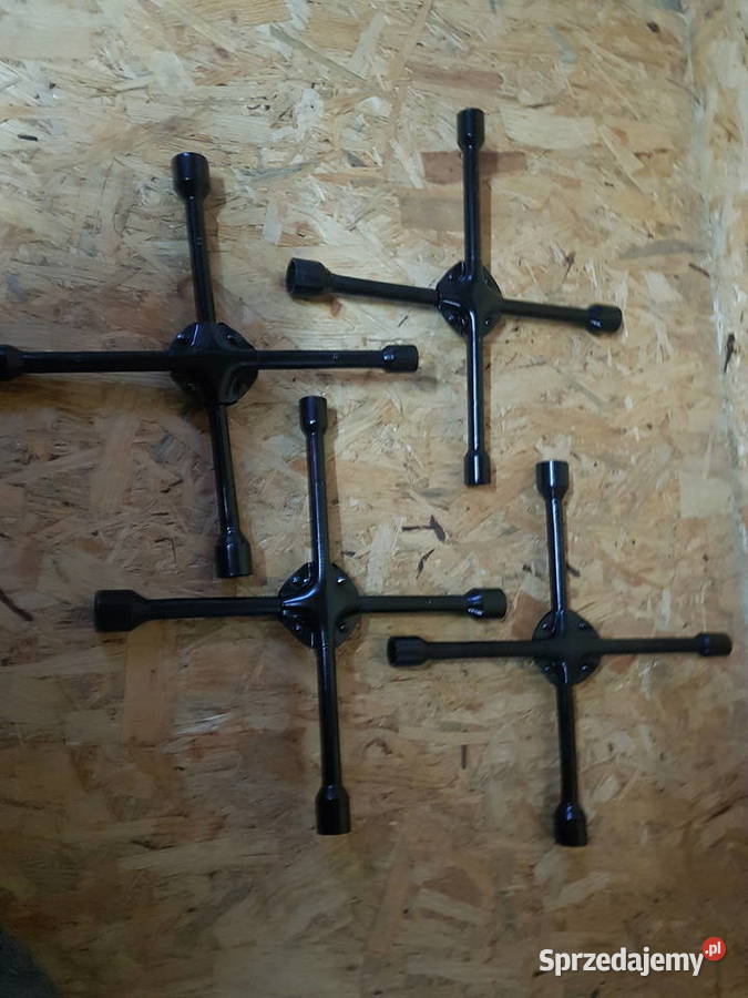 Klucz do kół 19 21 17 23mm krzyżakowy czarny Głogowa