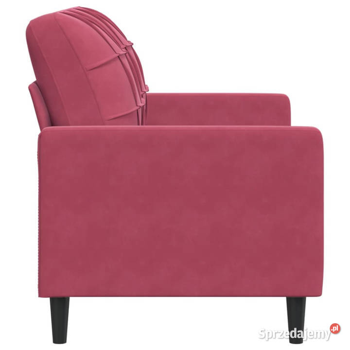 Sofa 2osobowa winna czerwień 120 tapicerowana Warszawa