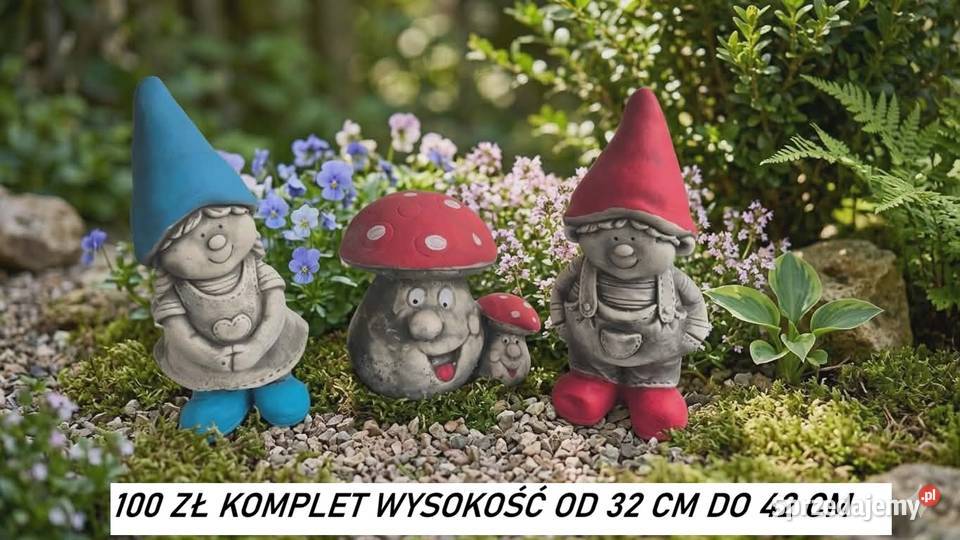 Figurki ogrodowe krasnal ogrodowy skrzat żabki Wrocław
