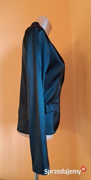 Żakiet czarny błyszczący cienki czarny Brzesko sprzedam