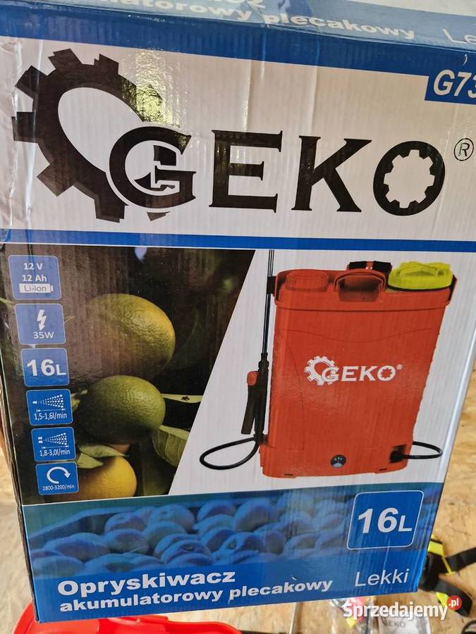 Opryskiwacz akumulatorowy plecakowy 16L Lekki wielkopolskie