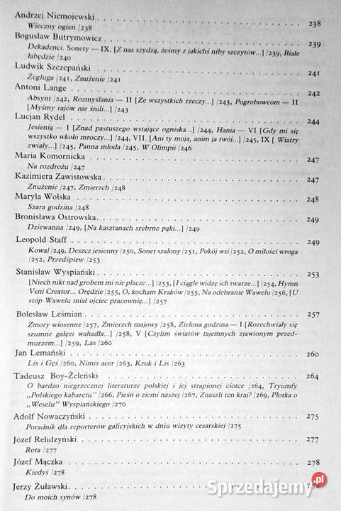 Młoda polska Literatura kl 3 szkoły średniej Chełm sprzedam