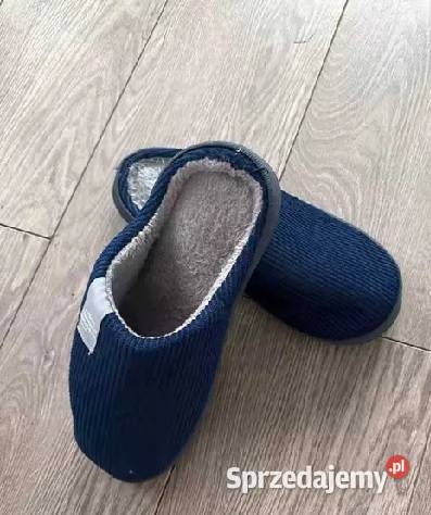 Grube Miękkie Kapcie niebieskie 4245 Pozostałe Pobiedziska