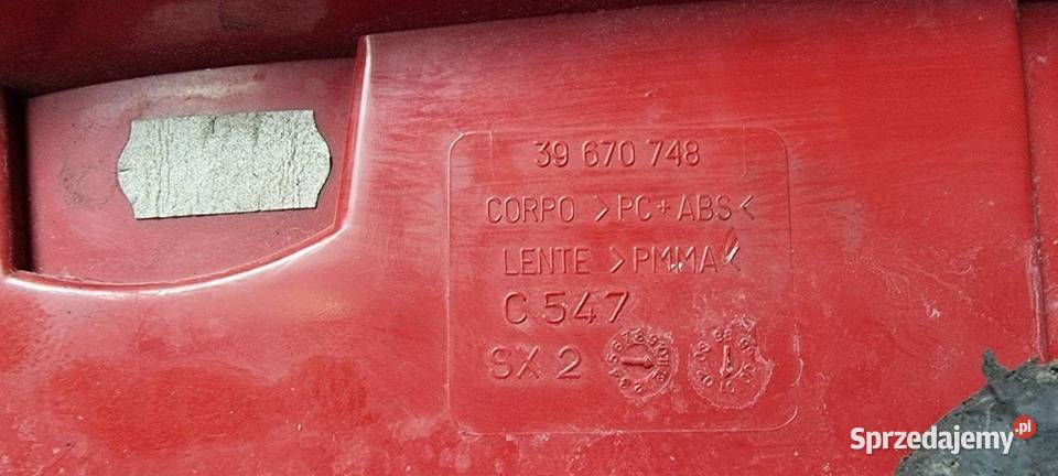 LAMPA LEWA TYŁ FIAT SEICENTO kujawsko-pomorskie Lipno