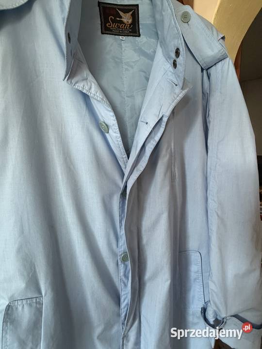 Dlugi plaszcz meski w blekitnym kolorze Rozmiar M Kurtki i płaszcze Lublin