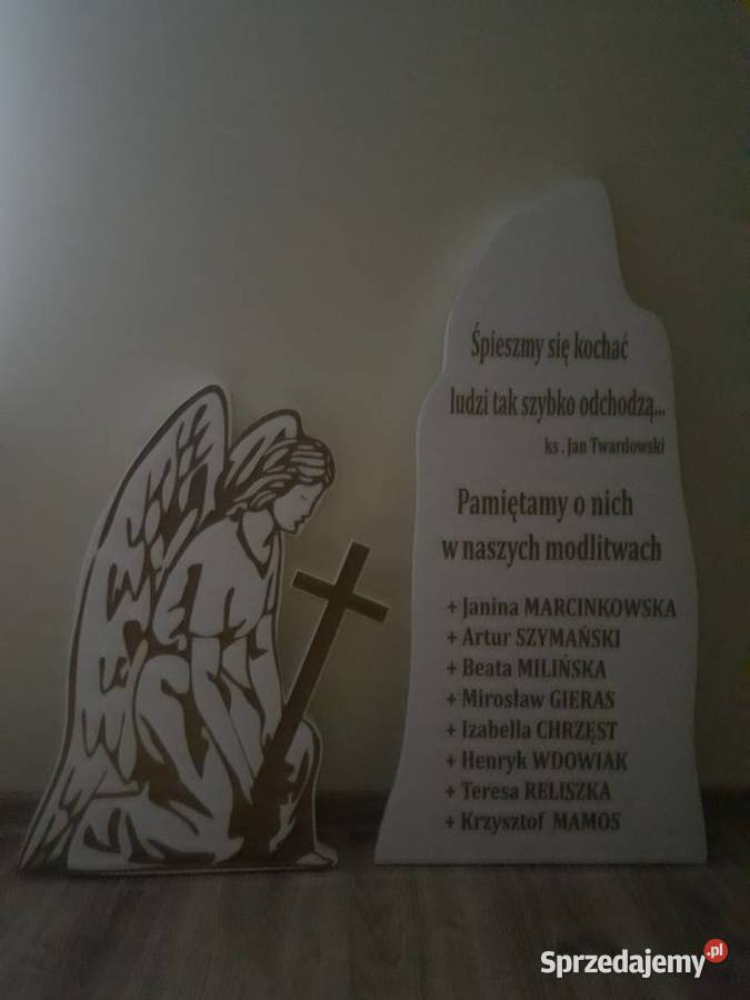 Anioł z krzyżem dekoracja kościół święto Pozostałe Dobrzyca