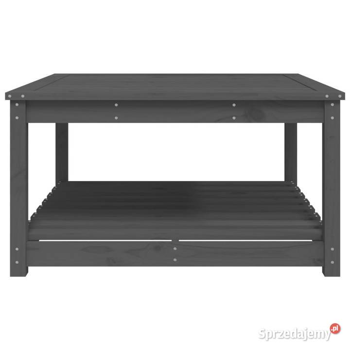 Stolik ogrodowy szary 825x825x45 lite drewno mazowieckie Warszawa