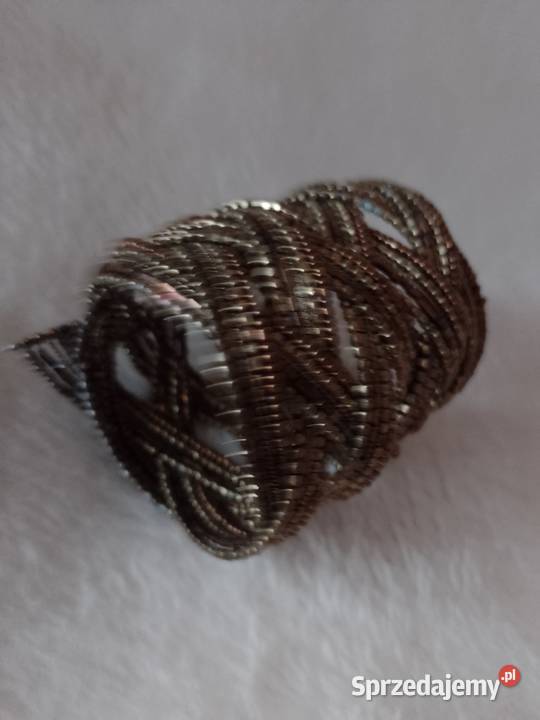 ZARA Szeroka Bogato zdobiona bransoletka na rękę Dla kobiet Kraków