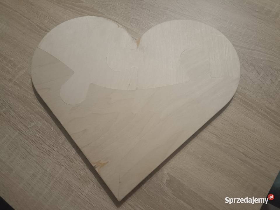 Drewniane serce łacińskie sentencje Rękodzieło Kwidzyn