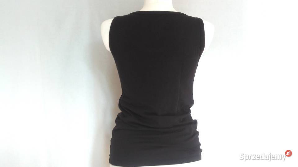 BLUZKA czarna Bez Rękawów KOSZULKA r 38 BOKSERKA bez rękawa Białystok