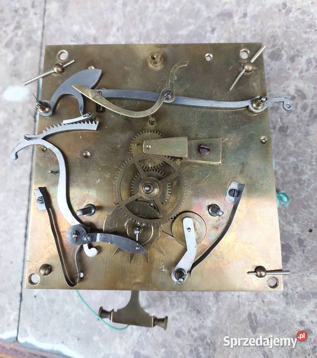 721 Mechanizm starego zegara linkowego żyłkowego Tczew
