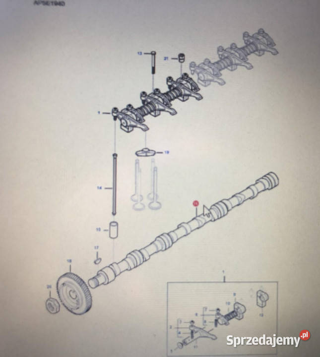 FENDT V837069101Fendt wałek rozrząduFendt 6335 C Jastrzębniki