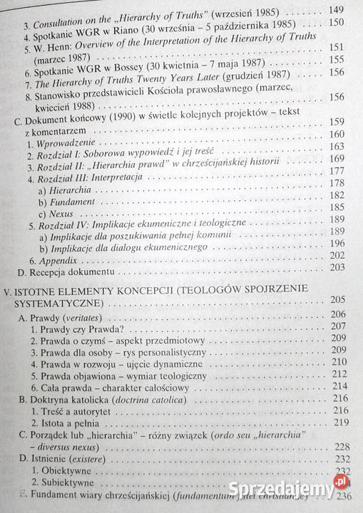 Zasada hierarchii prawd wiary Sławomir Pawłowski Pozostałe