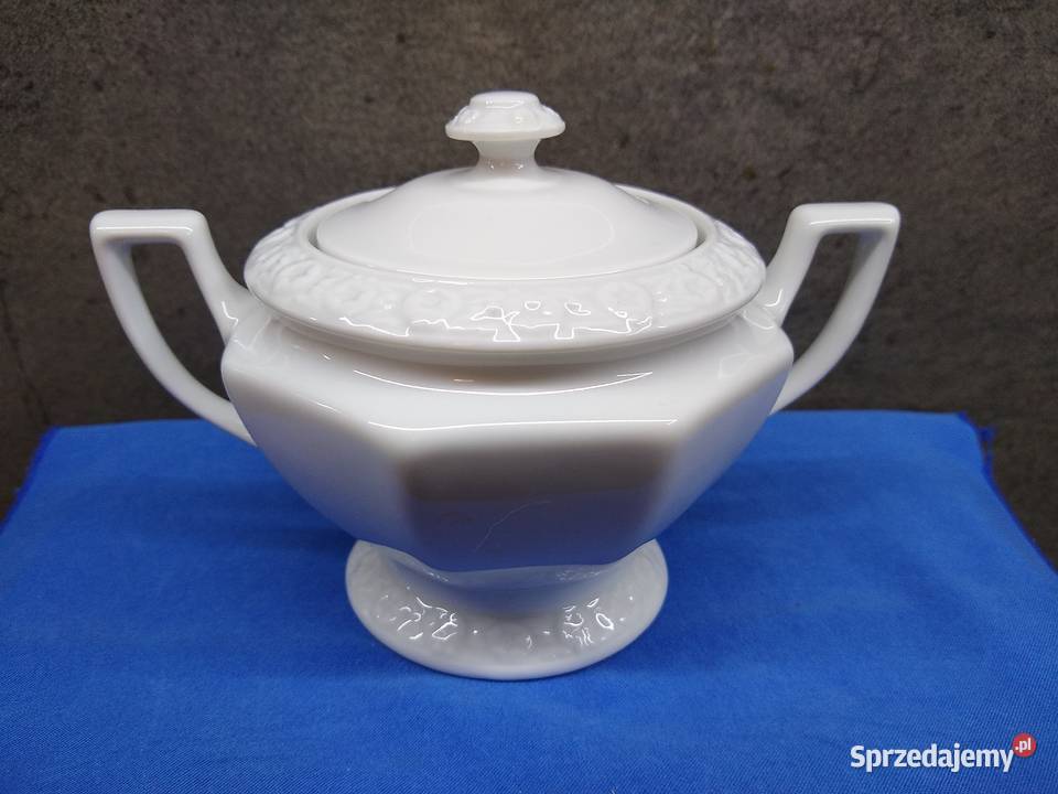 Cukiernica Rosenthal Biała Maria Porcelana i szkło Kalisz