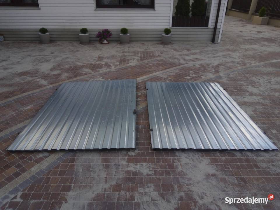 Drzwi garażowe brama podwójna dwuskrzydłowa Łódź