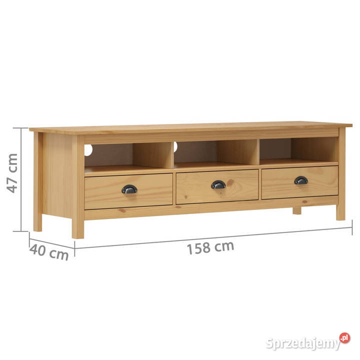 Szafka TV Hill miodowy brąz 158x40x47 lite Warszawa sprzedam