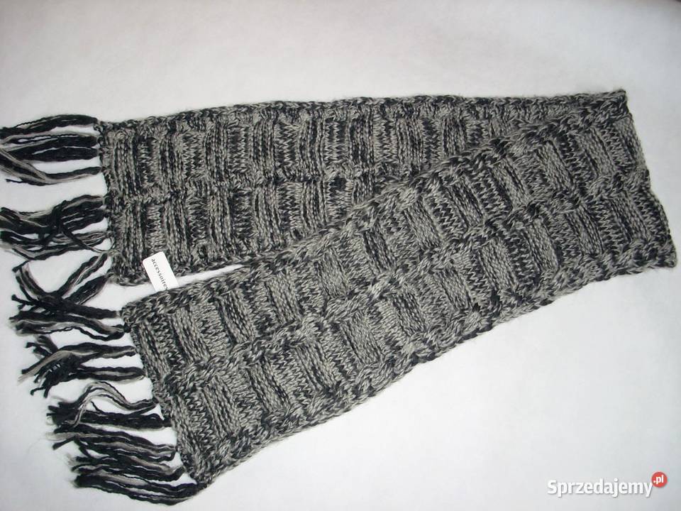 CA Gruby Szal Czapka Komplet Nowy Dla kobiet