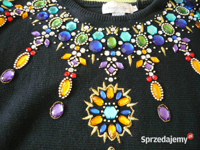 Sweterek bluzka wyszywana śląskie Myszków