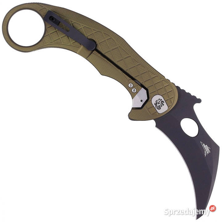 Nóż składany LionSteel LEOne Karambit Green