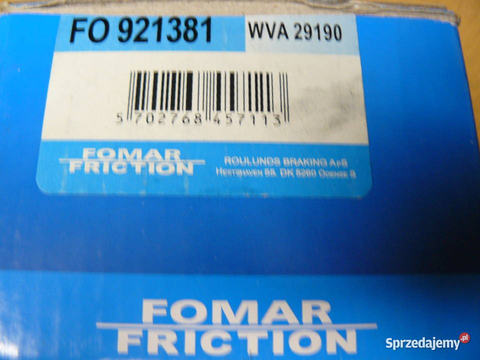 Klocki hamulcowe Volkswagen Tiguan paragon Układ hamulcowy lubuskie