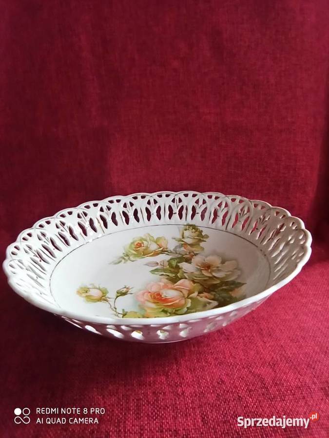 Patera misa z ażurem Herbaciane Róże Biała sprzedam