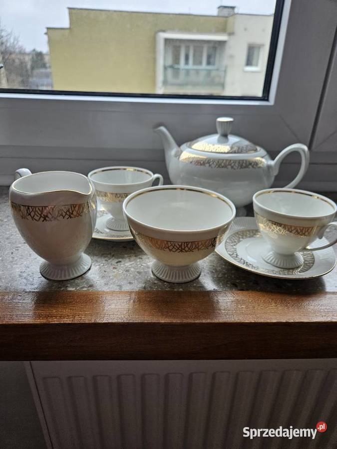 Serwis kawowy biały Zastawa stołowa mazowieckie Warszawa
